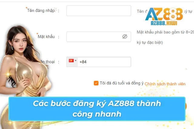 Chi tiết quy trình thiết lập tài khoản của trang web